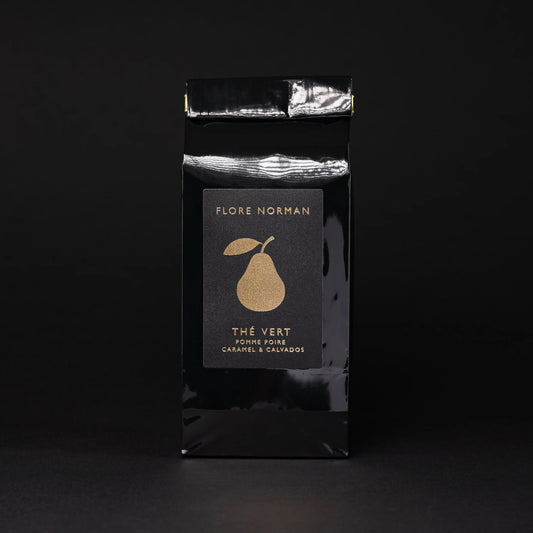 POIRE - Thé vert aux Pommes, aux Poires, au Caramel et au Calvados "Pays d'Auge" - Flore Norman