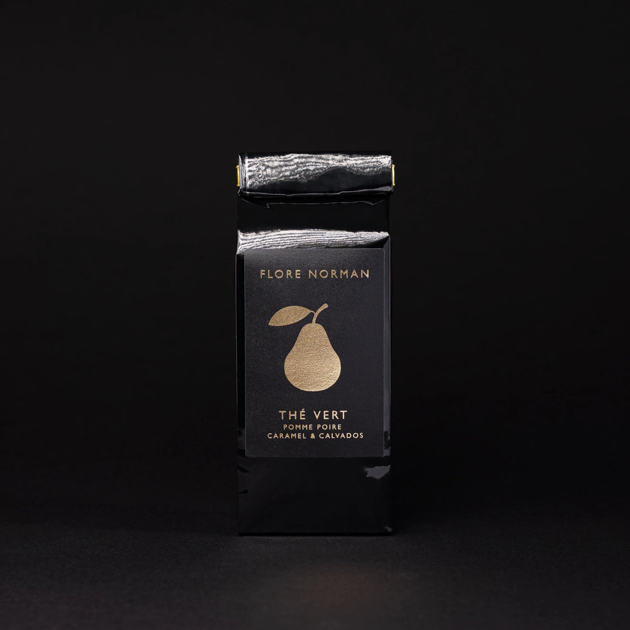 POIRE - Thé vert aux Pommes, aux Poires, au Caramel et au Calvados "Pays d'Auge" - Flore Norman