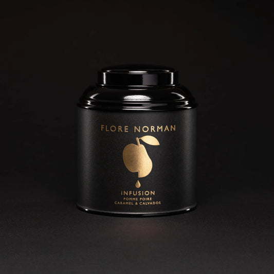 CARAMEL - Infusion aux Pommes, aux Poires, au Caramel et au Calvados "Pays d'Auge" - Flore Norman
