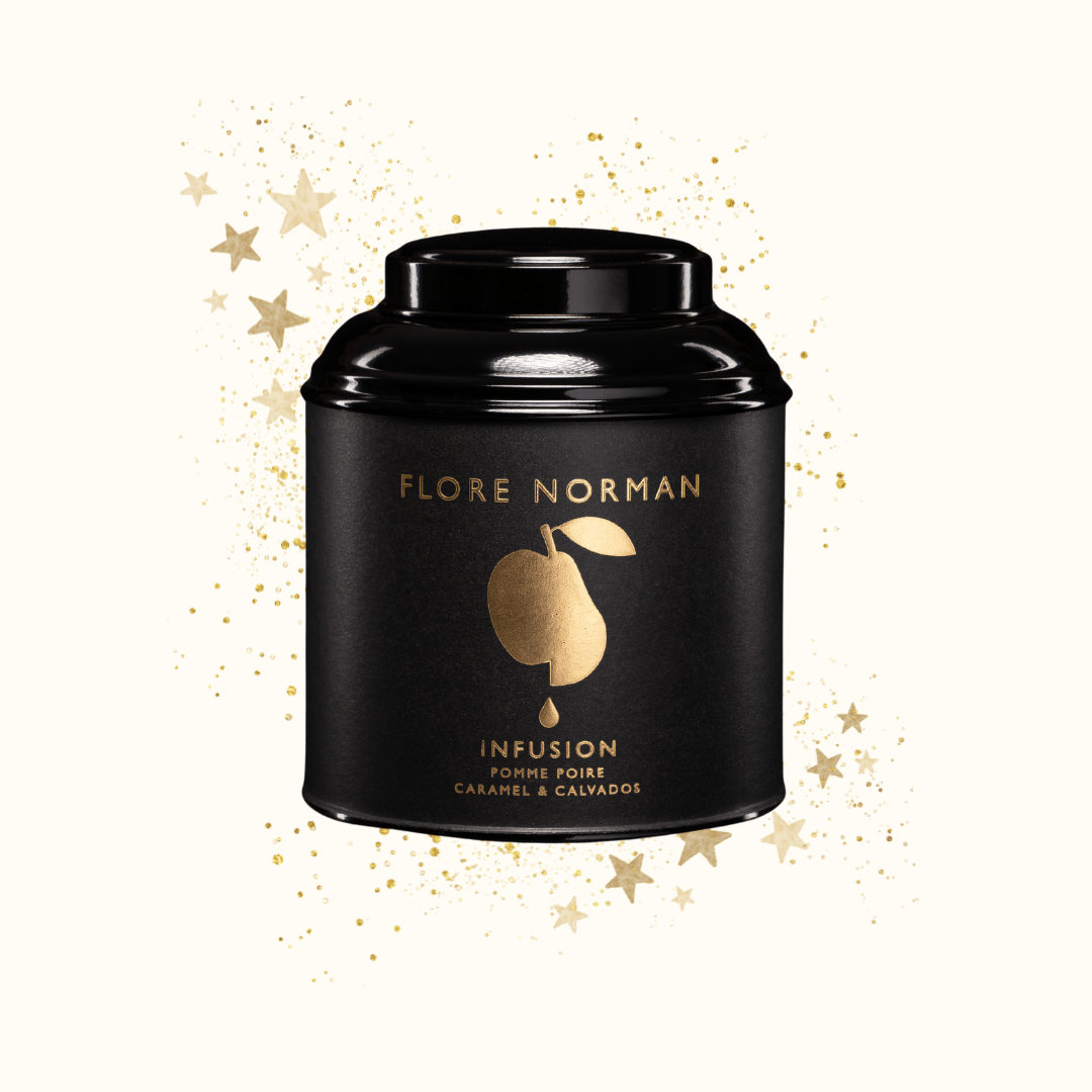 CARAMEL - Infusion aux Pommes, aux Poires, au Caramel et au Calvados "Pays d'Auge" - Flore Norman