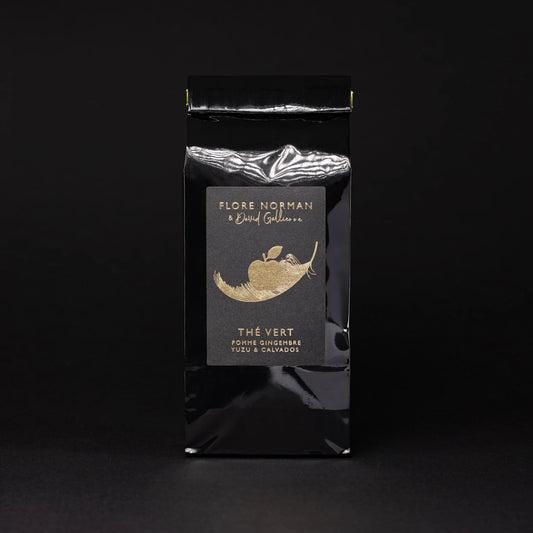 YUZU - Thé vert aux Pommes, Yuzu de Normandie, Gingembre et Calvados "Pays d'Auge". - Flore Norman